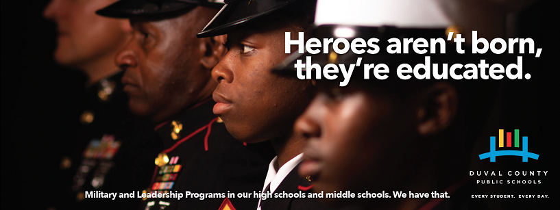 Educational Public School Marketing Ad - Military